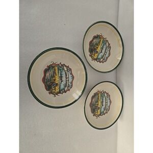 3 Vintage Himark 7 3/4" Pasta‎ Salad Bowl Casina De Soerento Italia